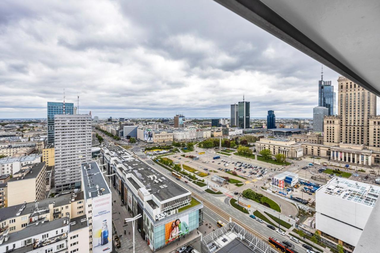 23Rd Floor 3Br Apt With Views Of وارسو المظهر الخارجي الصورة